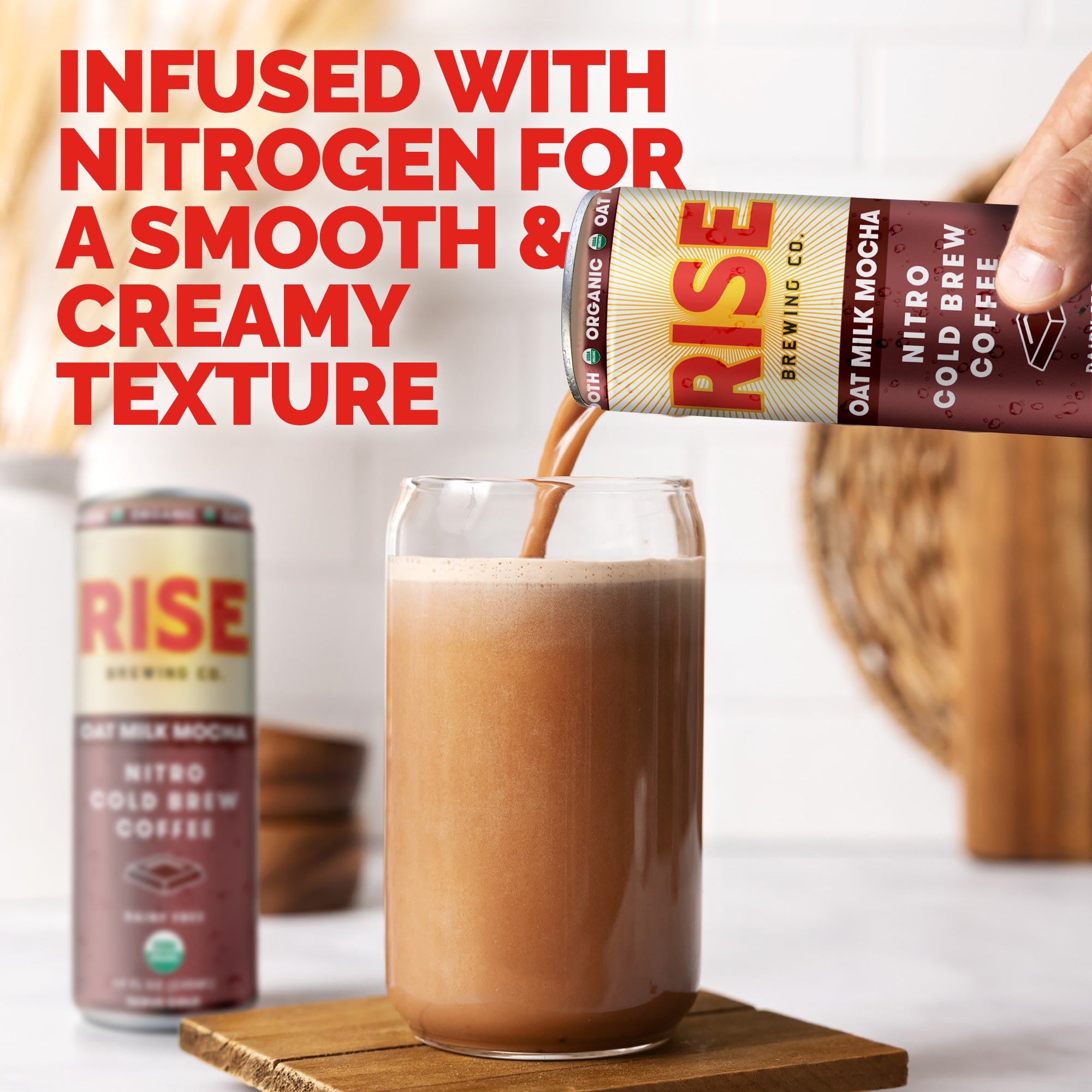 Infused with nitrogen for a smooth & creamy texture