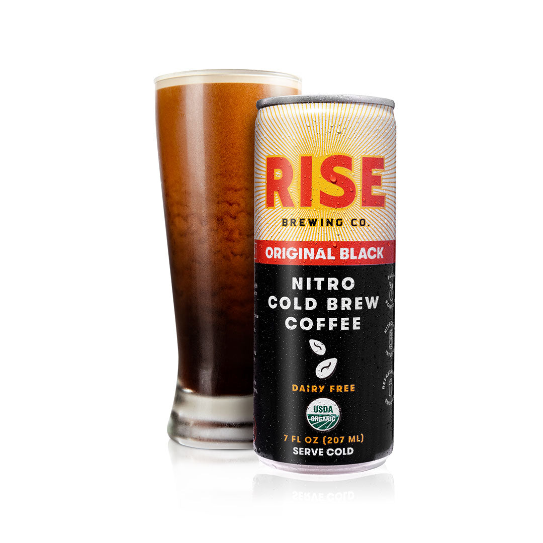 RISE Brewing Co. Nitro Cold Brew Original Black front 