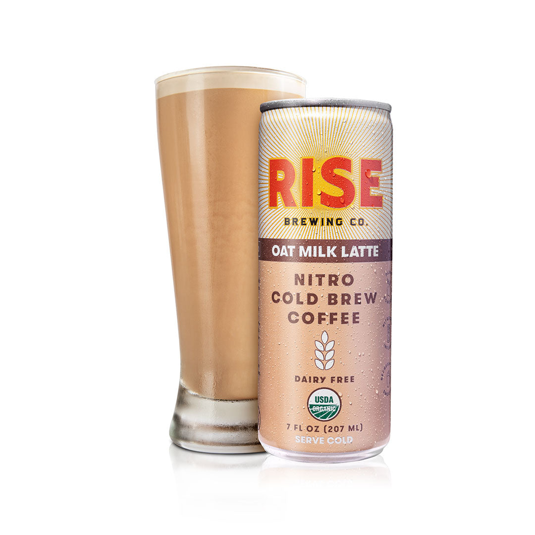 RISE Brewing Co. Oat Milk Latte Nitro Cold Brew Front 