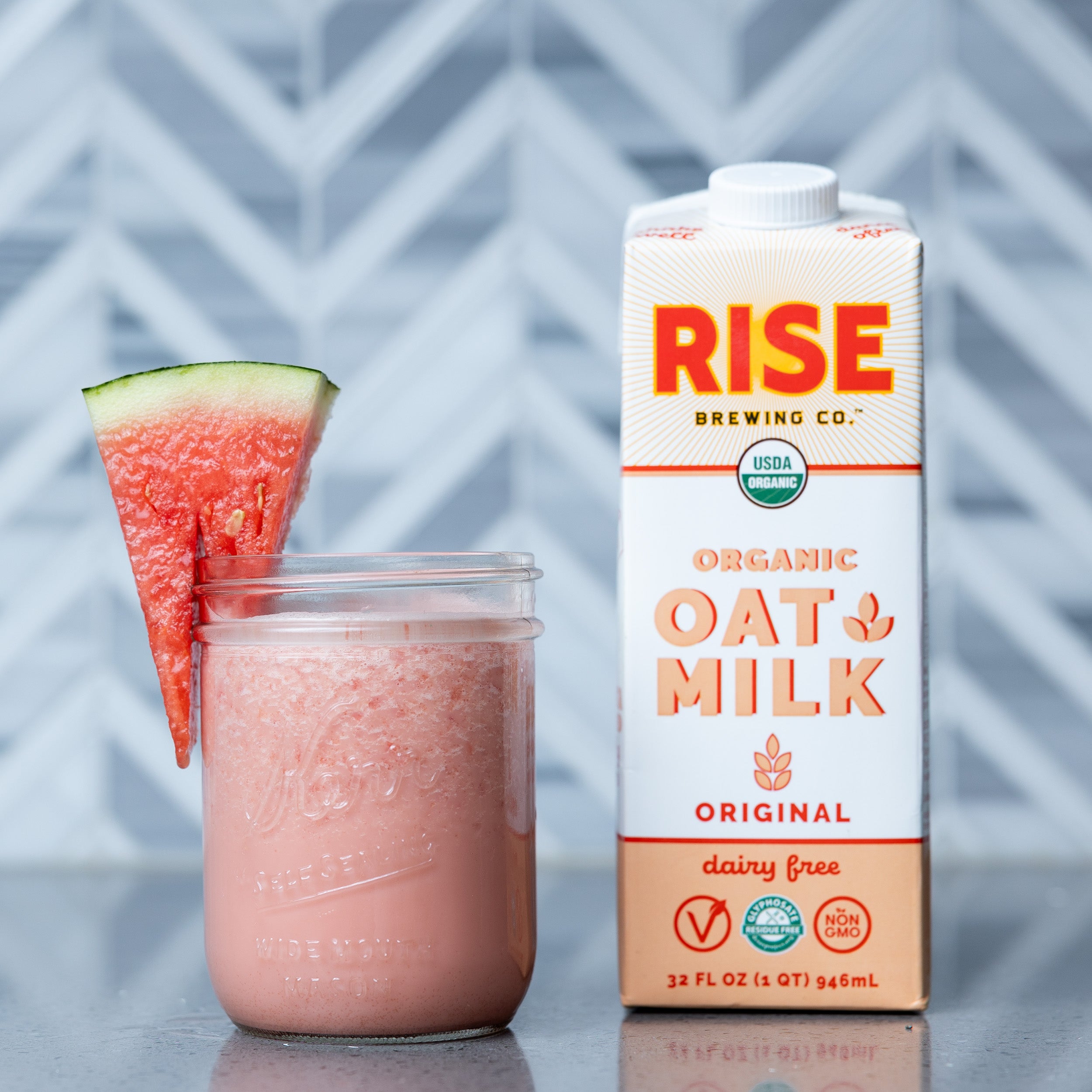 RISE Brewing Co. Oat Milk Watermelon Smoothie