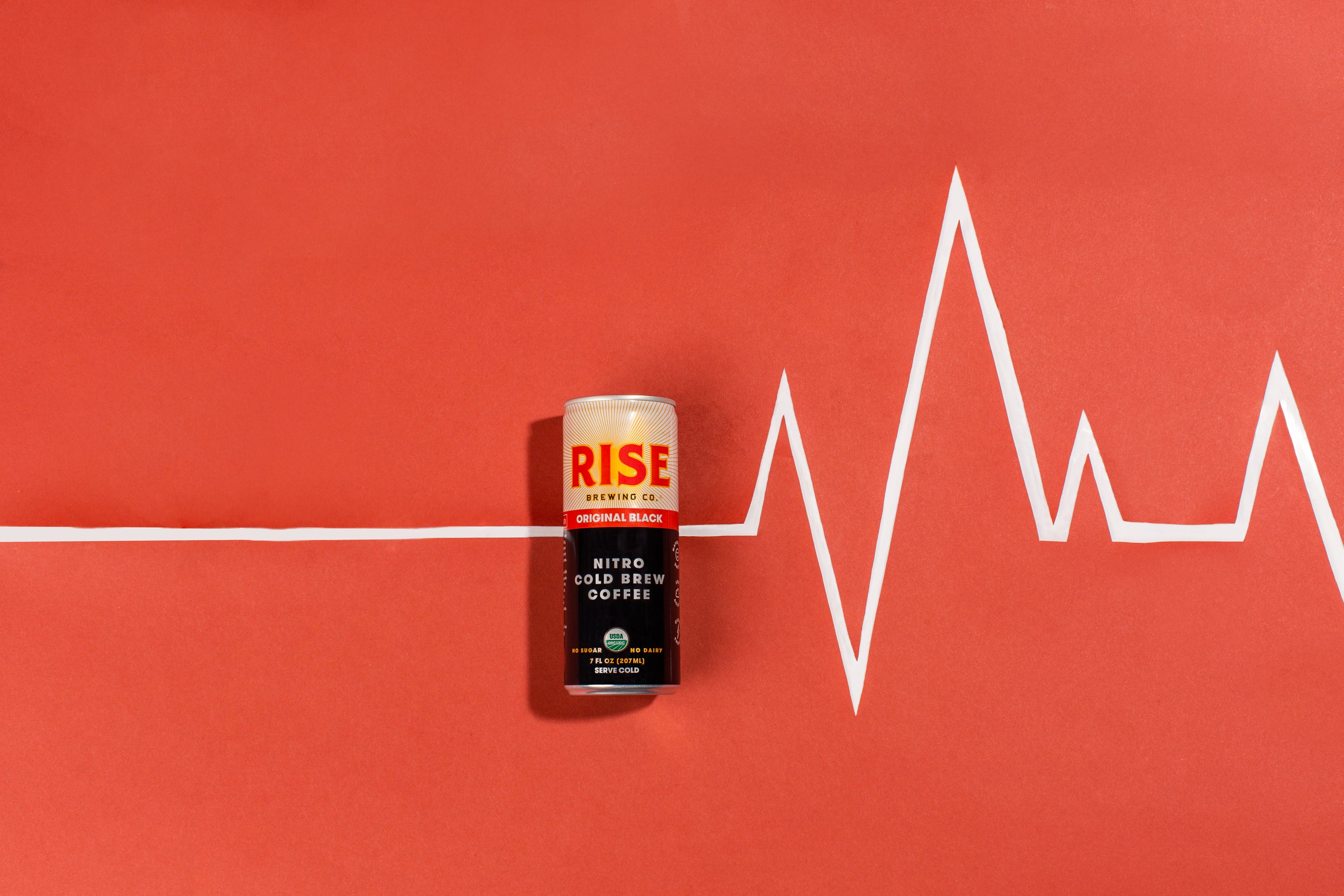 RISE Nitro Brewing Co. - Original Black nitro cold brew coffee in a can - USDA organic