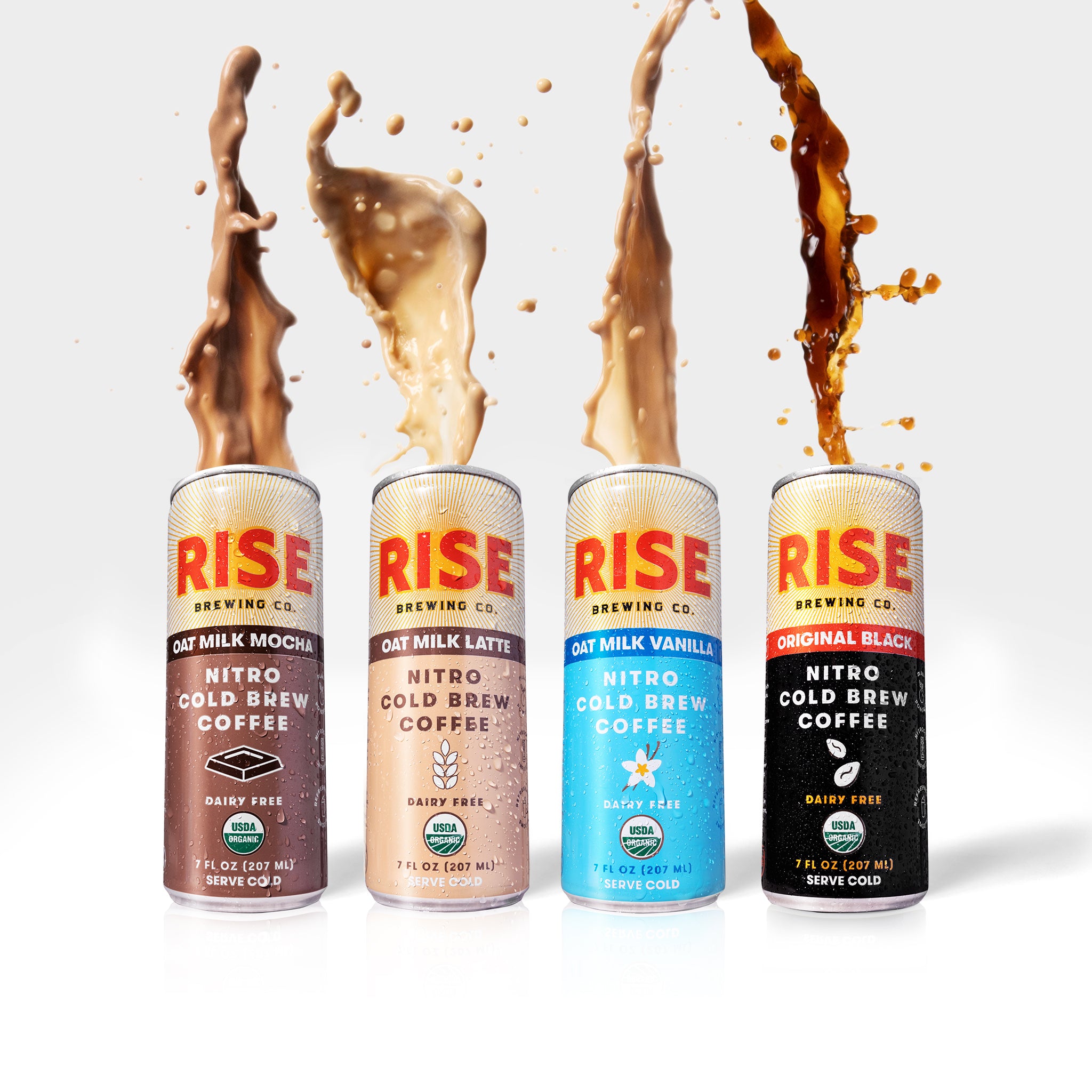 RISE Nitro Cold Brew Cans explode