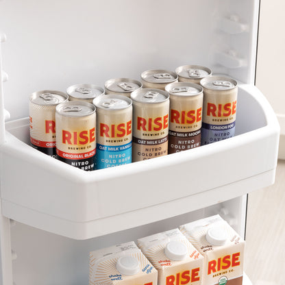 RISE Brewing Co. Nitro Cold Brew Variety Pack Fridge