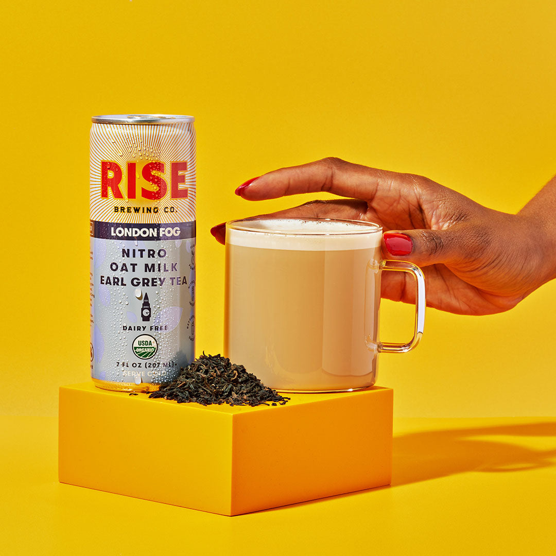 RISE Brewing Co. London fog nitro cold brew in cup