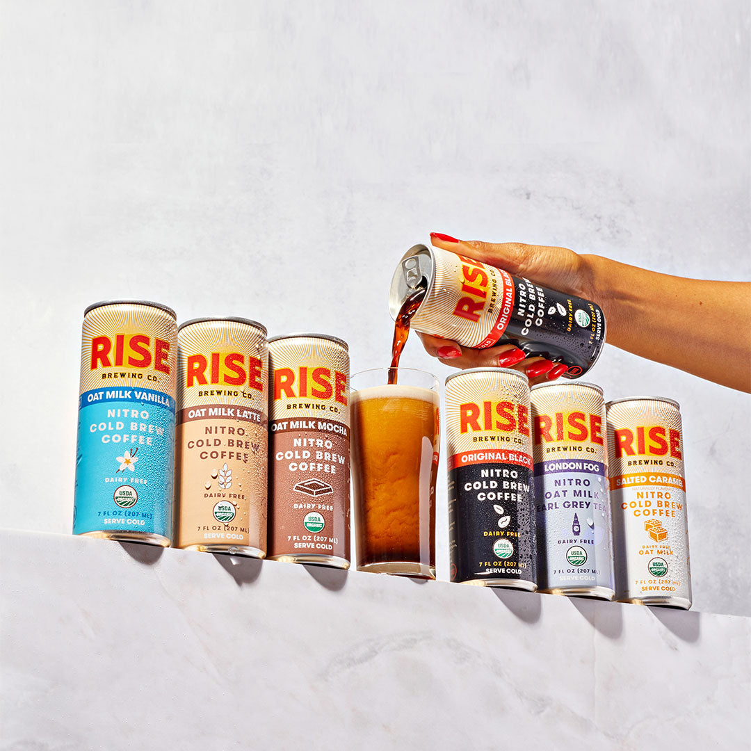 RISE Brewing Co. Nitro Cold Brew Variety Pack pour