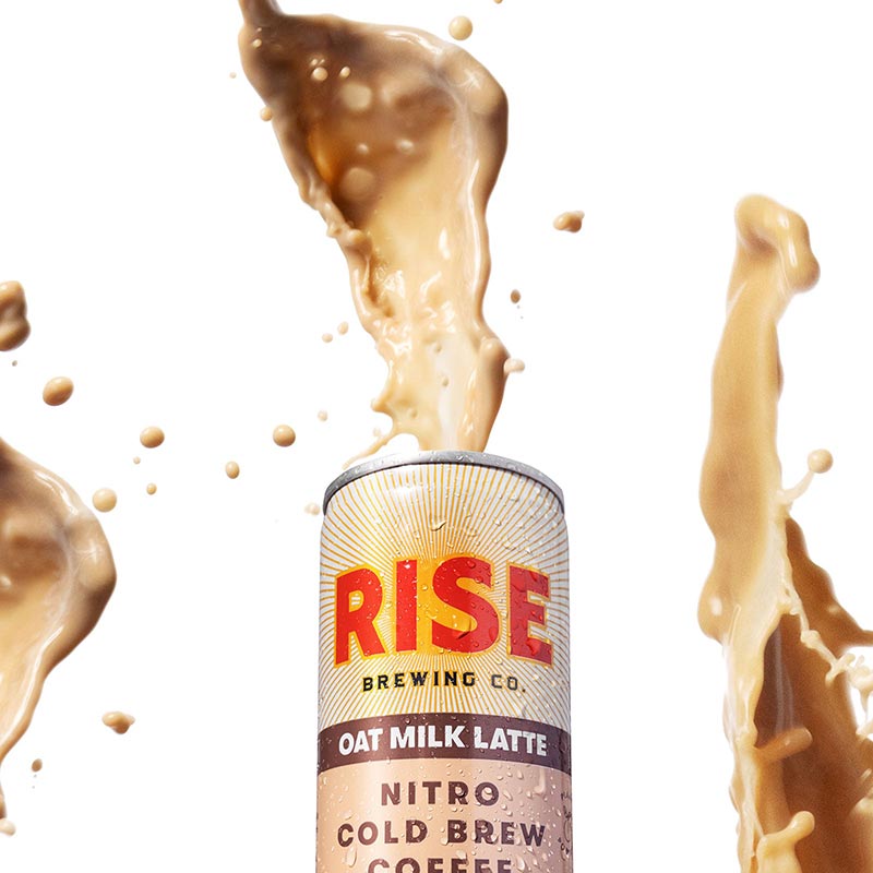 RISE Brewing Co. Oat Milk Latte Nitro Cold Brew Splash
