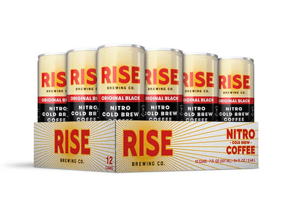 RISE Brewing Co. Nitro Cold Brew Original Black 12 pack 7 oz